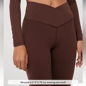 OFFLINE By Aerie Real Me High Waisted Crossover Flare Legging - plum Medium long